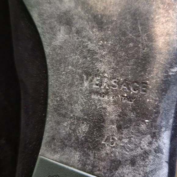 Versace mens Velvet Medusa Mule - Picture 6 of 6